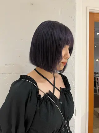 ショート カラー 🦖ミニボブ/ボブ /MOEKA🦕のヘアスタイル