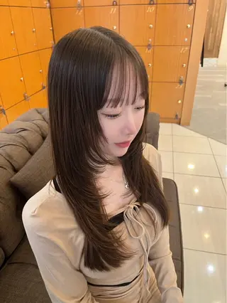 セミロング 細矢 翔太のヘアスタイル