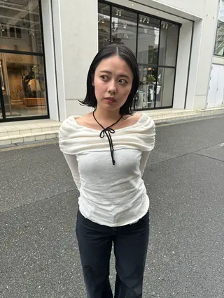 ミディアム カラー cache horie所属・ミワ ハナのヘアスタイル