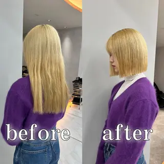 ショート カラー 池袋/似合わせ/縮毛 髪質改善【ugen】のヘアスタイル