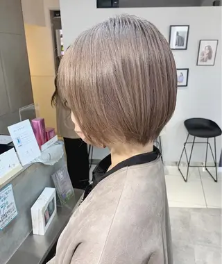 ショート レイヤー×ツヤカラー 渋谷/kougaのヘアスタイル