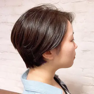 ショート パーマ 銀座No.1髪質改善 縮毛矯正/本木のヘアスタイル