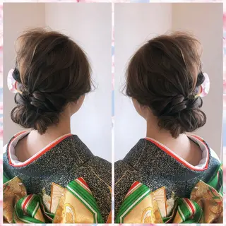 ヘアアレンジ ビーアトリエ目黒所属・ヘアセット/着付け＊ 松永香代子のヘアスタイル