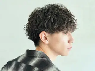 ショート パーマ メンズ 11.12月限定割引 fifth前比嘉💥のヘアスタイル