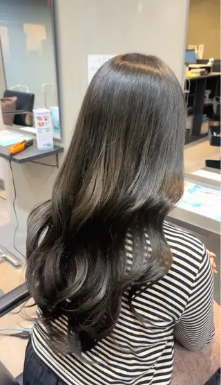 ロング カラー ヘアアレンジ 似合わせ/透明感 カラー/豊中/かこのヘアスタイル