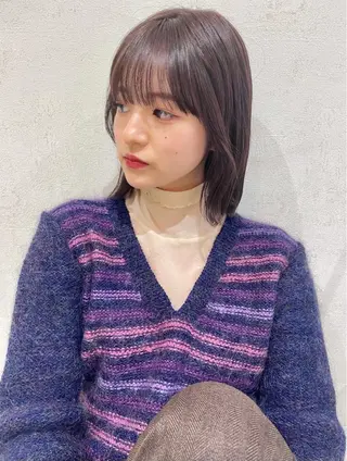 ミディアム カラー カラー/レイヤー/ 髪質改善/PAAQのヘアスタイル