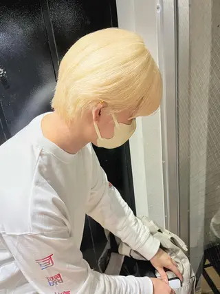 ショート ハイトーンNo.1✨ パーマ✨イマイタツヤのヘアスタイル