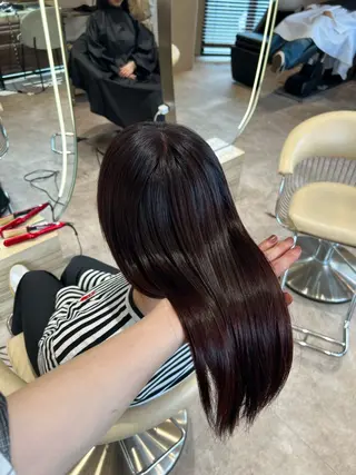 ミディアム カラー ✨髪質改善 縮毛矯正 艶髪 立川 コウキ✨のヘアスタイル