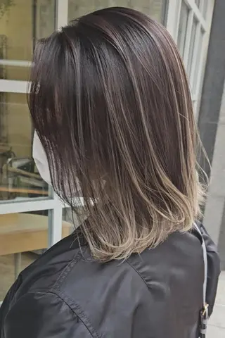 ミディアム 韓国レイヤーカット✨ 縮毛矯正　原田 優作のヘアスタイル