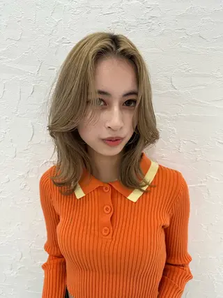 ミディアム knot by belle所属・野田 尚Jr.スタイリストのヘアスタイル