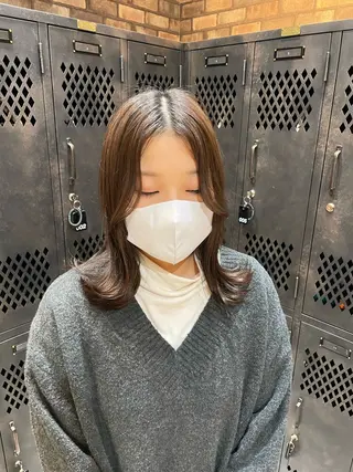 ミディアム カラー ✨ハイトーン✨ダブル カラー✨シバサキのヘアスタイル