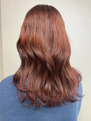 セミロング ヘアアレンジ 小池 風賀のヘアスタイル