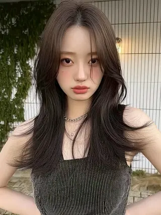 ロング 💜juna💜/高 槻/韓国風のヘアスタイル