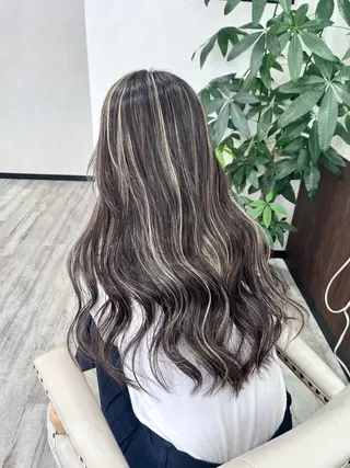 ロング カラー ヘアアレンジ Belle hair Design青野大貴のヘアスタイル