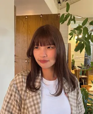 カラー 暖色カラー/艶髪/ 韓国/ひなのヘアスタイル