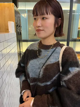 ショート カラー 細川 夕利亜のヘアスタイル