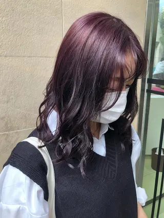 セミロング 艶髪カラー🫧 髪質改善🪽萩原のヘアスタイル