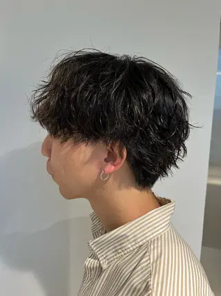 ショート パーマ メンズ 🏆メンズヘア特化 🥇代表りんぺーのヘアスタイル