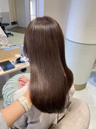 セミロング カラー HARUKA韓国ヘア /Luana梅田のヘアスタイル