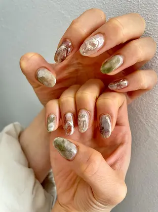 ネイル 甲府市徳行 🧸prunelleのネイルデザイン