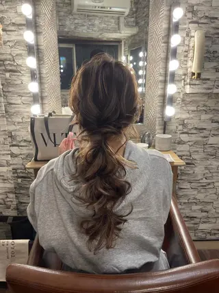 ロング ヘアアレンジ hair make  Lucciのヘアスタイル