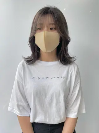 セミロング カラー Piaコータロー ハイトーン&‪ボブのヘアスタイル