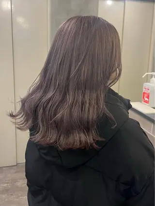ミディアム カラー ヘアアレンジ 廣 麻衣香のヘアスタイル