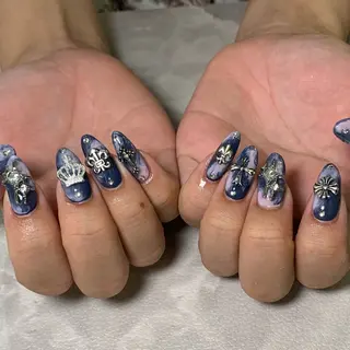 ネイル 0203ムニムサン 💙Harukaのネイルデザイン