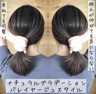 ミディアム カラー テトネ タカシのヘアスタイル