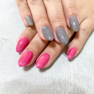 ネイル ゴテゴテ💙ワンホン リオナのネイルデザイン