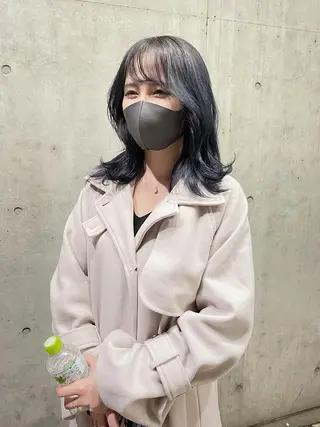 セミロング カラー ハットリ /北習志野のヘアスタイル