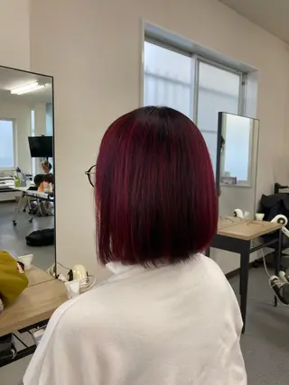 セミロング カラー JUNO HAIR SALON所属・RuCOR. yuriのヘアスタイル