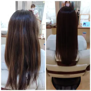 ミディアム 井上 真貴子のヘアスタイル