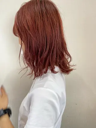 ミディアム カラー sol Amiのヘアスタイル