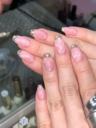 ネイル NES NAIL所属・さゆり￤推しキャラ ￤ロングネイル🩷のネイルデザイン