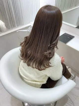 ロング カラー ParveMix 岡本えりかのヘアスタイル