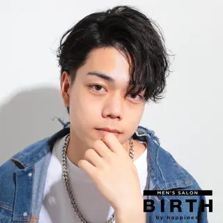 ショート パーマ メンズ BIRTH by happiness所属・【ニュアンスパーマ】 西岡拓海のヘアスタイル