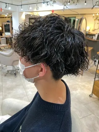 パーマ メンズ あしかが ゆいとのヘアスタイル