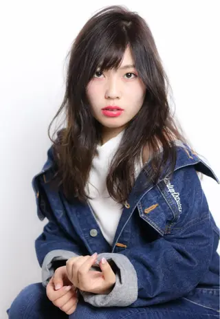 セミロング カラー 髪質改善/縮毛矯正 /青山　早希🐾のヘアスタイル