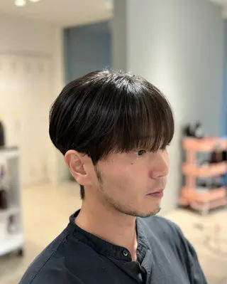 ショート パーマ メンズ 韓国メンズヘア/ ダウンパーマ/歩夢のヘアスタイル