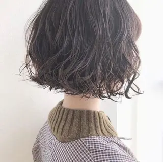 ミディアム パーマ 💚ミヤマ アンナ☘️のヘアスタイル