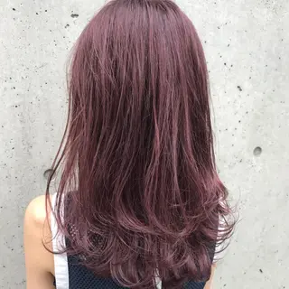 ロング カラー 韓国レイヤーカット ◻️ベージュカラーのヘアスタイル