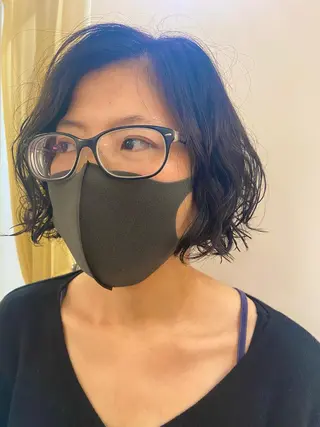 ショート パーマ ✨くびれスタイル✨️ 戸嶋穂乃香のヘアスタイル