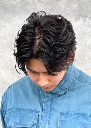 パーマ メンズ NEXT for hair所属・【ロングモデル募集】 宮本祥汰🐺のヘアスタイル