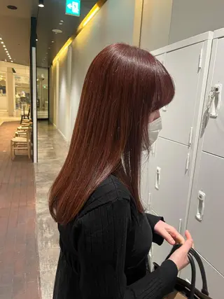 セミロング カラー マンツーマン 縮毛矯正/マユコのヘアスタイル