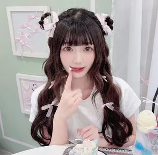 ロング ヘアアレンジ 🎀ふわふわアイドル ヘアメ🎀AYANEのヘアスタイル