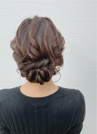 セミロング ヘアアレンジ GRANLUSSO 〜グランルッソ駅前店所属・木口 嘉美のヘアスタイル