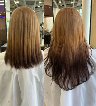 ミディアム MiRI💜地毛級 エクステ✖似合わせ技のヘアスタイル