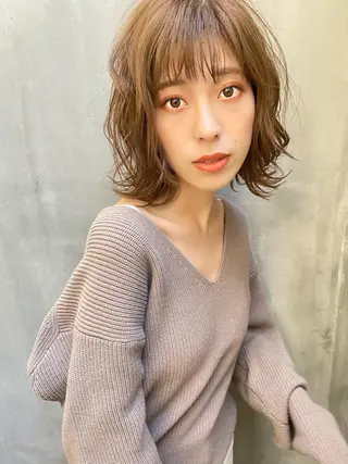 ミディアム カラー ネイル マツエク・マツパ reverie【レヴリー】所属・夜23時まで予約🉑 reverieあきらのヘアスタイル