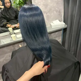 ロング カラー nameless髪質 改善ブリーチ心斎橋のヘアスタイル